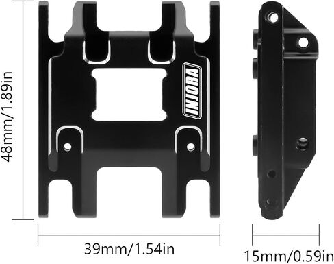 INJORA Skid Plate Transmission Mount CNC Aluminium for TRX4M 1/18 RC Crawler Upgrade,19g in Saudi Arabia