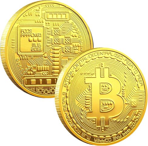 Bitcoin (BTC) Ethereum (ETH) Litecoin (LTC) Dogecoin (Doge) Commemorative Coins with Protective Case - Protective Collectible Gifts. | Blockchain Cryptocurrency | Chase Coin in Saudi Arabia
