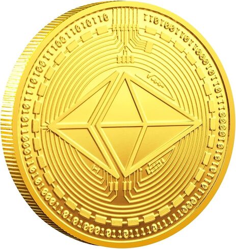 Bitcoin (BTC) Ethereum (ETH) Litecoin (LTC) Dogecoin (Doge) Commemorative Coins with Protective Case - Protective Collectible Gifts. | Blockchain Cryptocurrency | Chase Coin in Saudi Arabia