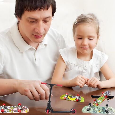 مجموعة ألعاب SHAOOU للأصابع، ألواح تزلج صغيرة احترافية للأطفال، تتضمن سكوتر الإصبع، وعجلات لوحة الأصابع، وألعاب لوح التزلج اليدوية (14) in Kuwait