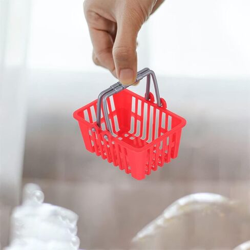 Toddmomy Mini Toys Shopping Cart 20Pcs Mini Shopping Basket Mini Shopping Basket Small Retail Shopping Basket Grocery Basket with Handles for Girls Age 4-5 (Girls Age 4-5 Furniture Dolly in Kuwait