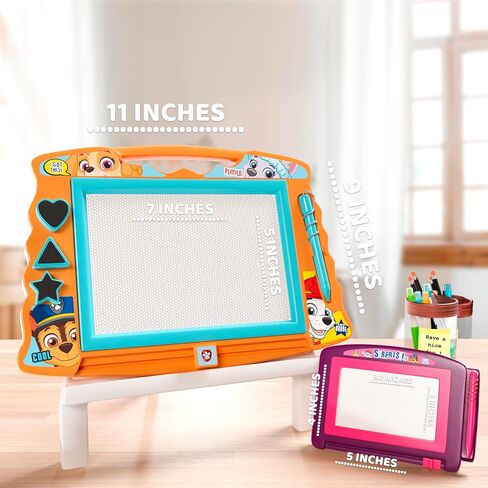 Lollipop Baby Shark 2 Pack Magnetic Drawing Board, One Large Board with 3 Stamps and Stylus Pen and One Travel Size Drawing Board, for Boys or Girls… in Saudi Arabia