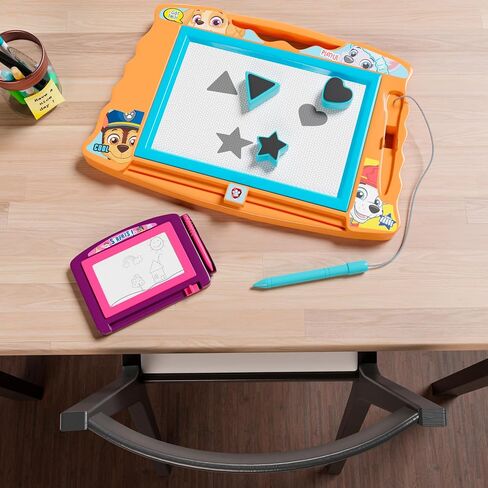 Lollipop Baby Shark 2 Pack Magnetic Drawing Board, One Large Board with 3 Stamps and Stylus Pen and One Travel Size Drawing Board, for Boys or Girls… in Saudi Arabia