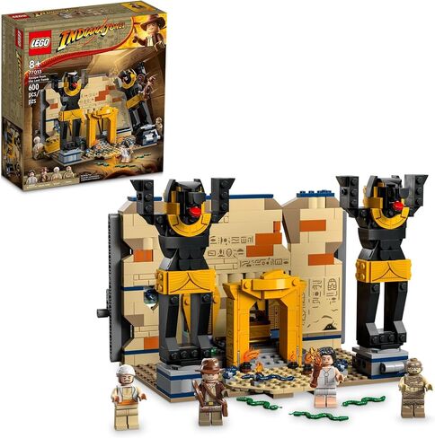 LEGO Indiana Jones Escape from The Lost Tomb 77013 Building Toy, Featuring a Mummy and an Indiana Jones Minifigure from Raiders of The Lost Ark Movie, Gift Idea for Kids Ages 8+ in Saudi Arabia