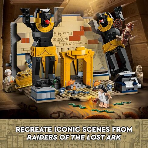 LEGO Indiana Jones Escape from The Lost Tomb 77013 Building Toy, Featuring a Mummy and an Indiana Jones Minifigure from Raiders of The Lost Ark Movie, Gift Idea for Kids Ages 8+ in Saudi Arabia