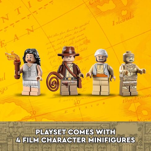 LEGO Indiana Jones Escape from The Lost Tomb 77013 Building Toy, Featuring a Mummy and an Indiana Jones Minifigure from Raiders of The Lost Ark Movie, Gift Idea for Kids Ages 8+ in Saudi Arabia