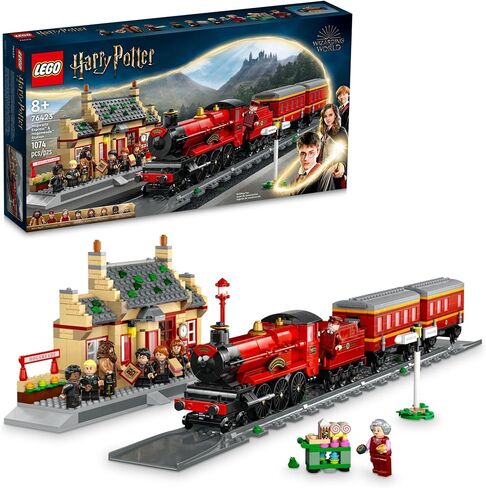 LEGO Harry Potter Hogwarts Express & Hogsmeade Station 76423 Building Toy Set; Harry Potter Gift Idea for Fans Aged 8+; Features a Buildable Train, Tracks, Ticket Office and 8 Harry Potter Minifigures in Saudi Arabia
