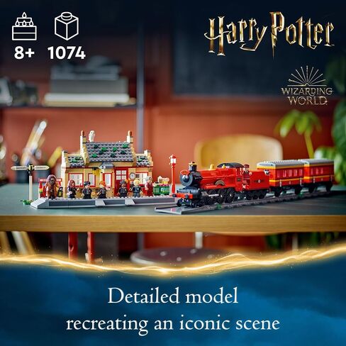 LEGO Harry Potter Hogwarts Express & Hogsmeade Station 76423 Building Toy Set; Harry Potter Gift Idea for Fans Aged 8+; Features a Buildable Train, Tracks, Ticket Office and 8 Harry Potter Minifigures in Saudi Arabia