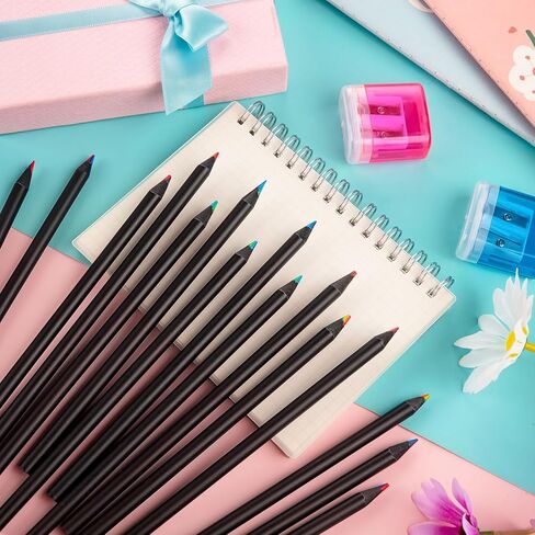 YGAOHF 18 Pack Rainbow Colored Pencils, 7 Color in 1 Rainbow Pencils for Kids, Colorful Wooden Pencils Bulk Art Supplies for Adults Drawing, Coloring, Sketching in Saudi Arabia