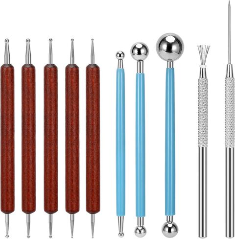 أدوات الفخار من بليستايم 34 قطعة من أدوات نحت الطين، مجموعة أدوات الفخار، أدوات نحت الطين، أدوات نحت الطين، أدوات السيراميك للفخار للمبتدئين والمحترفين in Kuwait