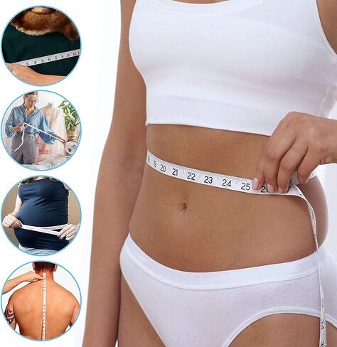 12 حزمة شريط قياس ناعم قابل للسحب بمقياس مزدوج 60 بوصة/150 سم لقياس الجسم 12 شريط متري قياس شريط قياس القماش الخياطة خياط القماش قياسات الحرف المنزلية - 12 لونًا in Saudi Arabia