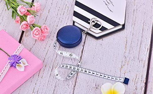 Tape Measure Measuring Tape for Body Tailor Cloth Fabric Sewing Knitting Craft Weight Loss Measurements Retractable 60-inch 1.5 Meter Push Button Dual Sided Tape Measure in Kuwait