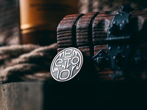 عملة ميمينتو موري الرواقية من ستويك ستور يو كيه - عملة رمزية رواقية مومنتو موري اي دي سي مع وجه جمجمة مخفي داخل عملة - ماركوس اوريليوس، عملة تحدي نحاسية، اونوس انوس، تذكار فيفير in Kuwait