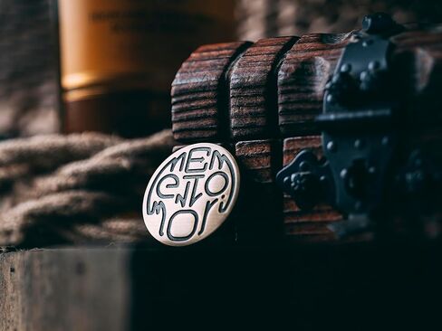 عملة ميمينتو موري الرواقية من ستويك ستور يو كيه - عملة رمزية رواقية مومنتو موري اي دي سي مع وجه جمجمة مخفي داخل عملة - ماركوس اوريليوس، عملة تحدي نحاسية، اونوس انوس، تذكار فيفير in Kuwait