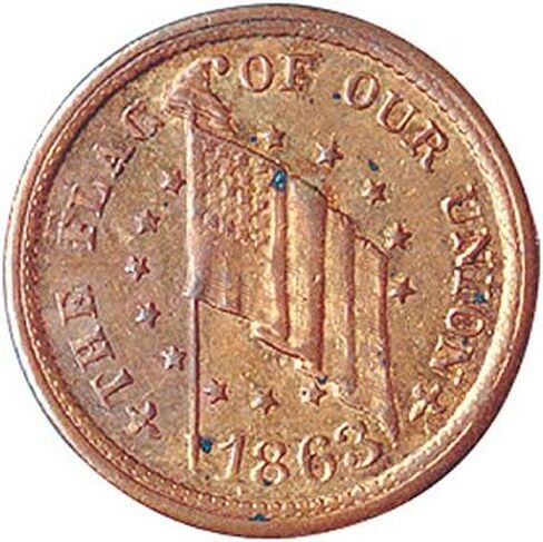 American Coin Treasures Genuine Historical Civil War Token in Saudi Arabia