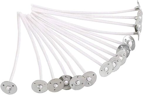 Cotton Candle Wicks Roll: 100% Natural 200 Feet Long Square Braided Candle-Making Wick String Thread Spool Smokeless Twine Set for Soy, Beeswax & Oil Kit Supplies DIY Accessories Xmas Gift in Kuwait