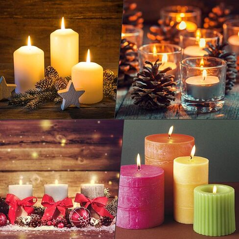 Cotton Candle Wicks Roll: 100% Natural 200 Feet Long Square Braided Candle-Making Wick String Thread Spool Smokeless Twine Set for Soy, Beeswax & Oil Kit Supplies DIY Accessories Xmas Gift in Kuwait