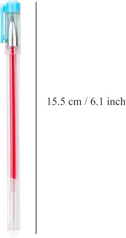 اقلام قابلة للمسح الحراري، 4 قطع من اقلام تحديد القماش مع 20 عبوة اعادة تعبئة للخياطة وصنع الملابس والاقمشة وخياطة الاقمشة، اقلام طباشير للخياطين (غطاء ازرق) in Kuwait