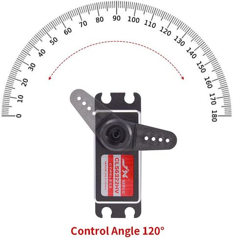 JX Servo CLS6322HV 21kg High Torque Metal Shell Tooth Digital Coreless Motor Servo for RC Car RC Boat Robort Arm Parts in Saudi Arabia