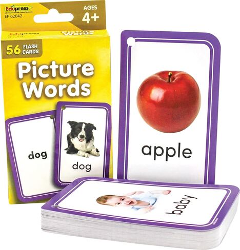 Teacher Created Resources Picture Words Flash Cards (EP62042) 3-1/8" x 5-1/8" in Saudi Arabia