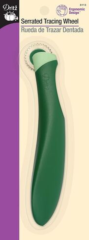 Dritz Ergonomic Serrated Tracing Wheel, Green in Saudi Arabia