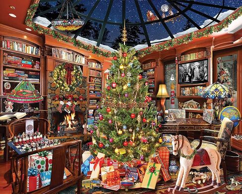 White Mountain Puzzles Christmas Seek & Find - 1000 Piece Jigsaw Puzzle in Saudi Arabia