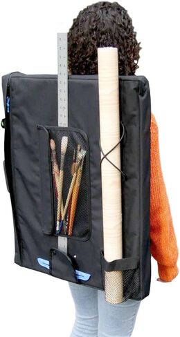 حقيبة فنية قابلة للتحويل من فلورنس مقاس 20 انش × 26 انش مع احزمة شنطة ظهر، حافظة مربعة على شكل حرف T، حامل فرشاة، حامل انبوب ومقبض اسفنجي in Kuwait