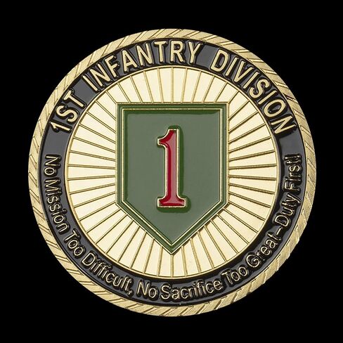 عملة تحدي فرقة المشاة الأولى للجيش الأمريكي لعام 1775 in Kuwait