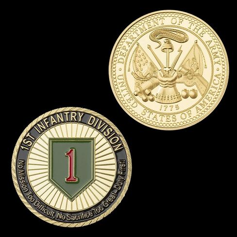 عملة تحدي فرقة المشاة الأولى للجيش الأمريكي لعام 1775 in Kuwait