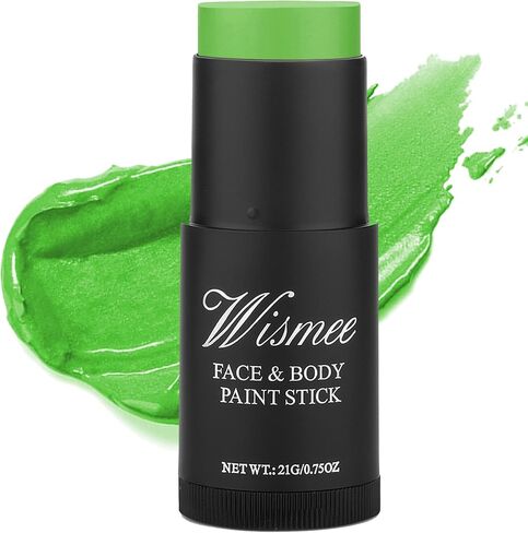 Ogre Green Face Paint Stick, Green Eye Black Stick for Sports, Shrek Costume Gamora Witch Face Paint High Pigmented Paint for Halloween Special Effect Sfx Makeup in Kuwait