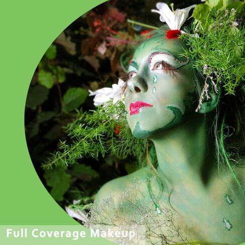 Ogre Green Face Paint Stick, Green Eye Black Stick for Sports, Shrek Costume Gamora Witch Face Paint High Pigmented Paint for Halloween Special Effect Sfx Makeup in Kuwait
