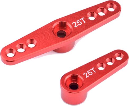 25T ذراع مؤازر من الألومنيوم بوق مؤازر أذرع توجيه لـ Futaba Savox Power HD HSP MG995 MG996 محرك سيرفو 1/8 1/10 RC سيارة شاحنة in Kuwait