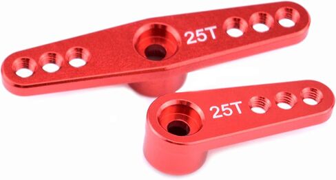 25T ذراع مؤازر من الألومنيوم بوق مؤازر أذرع توجيه لـ Futaba Savox Power HD HSP MG995 MG996 محرك سيرفو 1/8 1/10 RC سيارة شاحنة in Kuwait