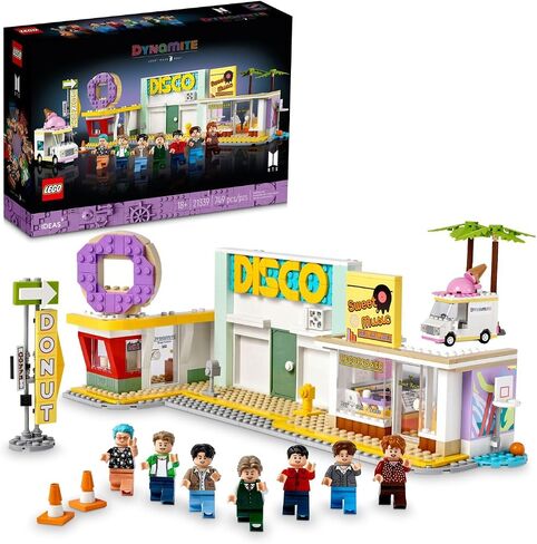 LEGO Ideas BTS Dynamite 21339 Model Kit for Adults, Gift Idea for BTS Fun with 7 Minifigures of The Famous K-pop Band, Features RM, Jin, SUGA, j-Hope, Jimin, V and Jung Kook in Saudi Arabia