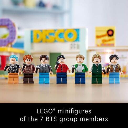 LEGO Ideas BTS Dynamite 21339 Model Kit for Adults, Gift Idea for BTS Fun with 7 Minifigures of The Famous K-pop Band, Features RM, Jin, SUGA, j-Hope, Jimin, V and Jung Kook in Saudi Arabia