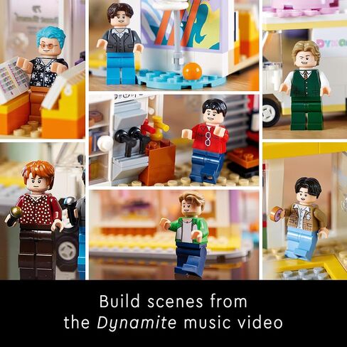 LEGO Ideas BTS Dynamite 21339 Model Kit for Adults, Gift Idea for BTS Fun with 7 Minifigures of The Famous K-pop Band, Features RM, Jin, SUGA, j-Hope, Jimin, V and Jung Kook in Saudi Arabia