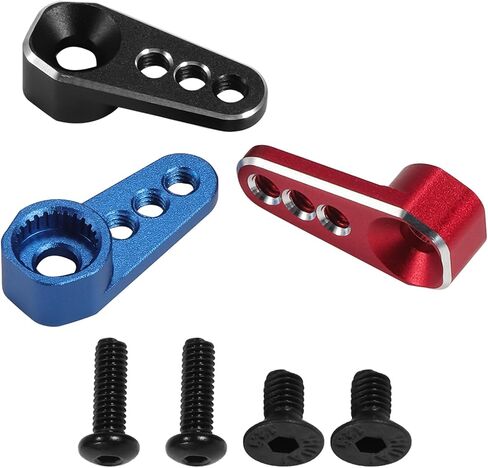 TRX4M Servo Horn الألومنيوم CNC 25T ذراع التوجيه المؤازر لـ 1/18 RC الزاحف TRX4M Defender Bronco 2065T 2065A ترقية TRX4M ترقيات الملحقات (TRX4M Servo Horn Blue) in Saudi Arabia