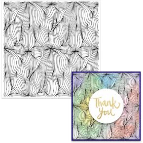 Bloom Flowers Background Clear Stamps for Card Making Decorative Plants Background Transparent Silicone Stamps for DIY Scrapbooking Supplies Embossing Paper Gift Card Album Decoration Craft