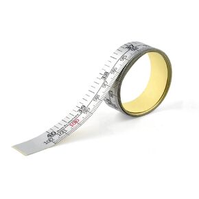 WIN TAPE Workbench Ruler Adhesive Backed Tape Measure - Left to Right - 40 Inches 101 Centimeters (Inches/CM Right to Left)