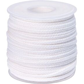 200 ft Braided Candle Wicks 100% Cotton 15 PLY for Candle Pillars in 1 1/4" Dia, for Paraffin Wax Soy Beeswax Candle Making, Sold Separately 200 PCS Candle Wick Sustainer Tabs Metal 14mm in Kuwait