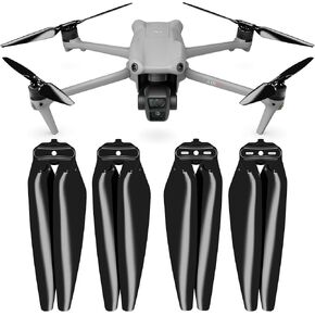 مراوح Master Airscrew Stealth لـ DJI Air 3 - برتقالي، 4 قطع
