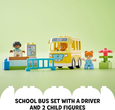 مجموعة ألعاب البناء التعليمية STEM 10988 من LEGO DUPLO Town Bus Ride للأطفال في مرحلة ما قبل المدرسة، والأولاد والبنات من عمر عامين فما فوق، والتعلم عن ركوب الحافلة إلى الرعاية النهارية وتكوين الأصدقاء in Saudi Arabia
