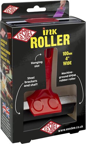 ESSDEE Ink Roller 5.90 Inch - Heavy Duty EPDM 70 Shore Hard Rubber Surface Brayer - Aluminium Core - Block Printing, Scrapbooking, Laminating Industrial Processes in Kuwait