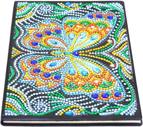 DCIDBEI 2-Pack دفاتر الرسم الماسي، مجموعات الرسم الماسي للنساء البالغات، 5D DIY Mandala Journal Notebook دفتر رسم للرسم in Kuwait