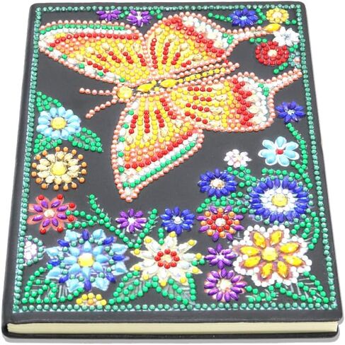 DCIDBEI 2-Pack دفاتر الرسم الماسي، مجموعات الرسم الماسي للنساء البالغات، 5D DIY Mandala Journal Notebook دفتر رسم للرسم in Kuwait