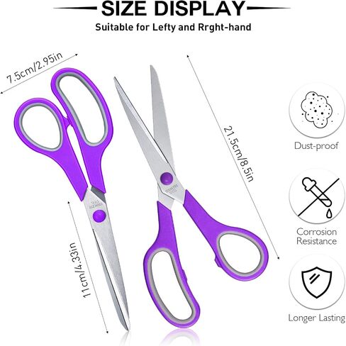 30 Pcs Operation Christmas Scissors Bulk 8.5" School Multipurpose Scissors Right and Left Handed Scissors for Kids Student Teacher Classroom DIY Craft Christian Charity Donation Supplies in Saudi Arabia