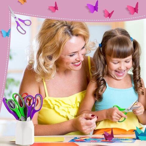 30 Pcs Operation Christmas Scissors Bulk 8.5" School Multipurpose Scissors Right and Left Handed Scissors for Kids Student Teacher Classroom DIY Craft Christian Charity Donation Supplies in Saudi Arabia