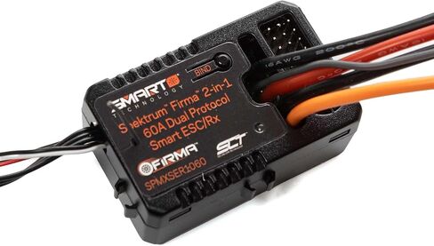 Spektrum SMART Firma 2 in 1-60A BR Smart ESC/Dual Protocol RX, SPMXSER1060 in Saudi Arabia
