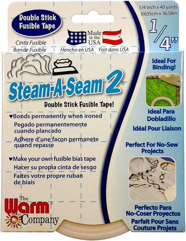 Warm Company Steam-A-Seam 2 Fusible Web-.25inX40yd FOB: MI in Saudi Arabia