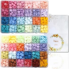 700pcs Wax Seal Beads 24 Color Sealing Wax Beads Sunflower Wax Seal Beads for Wedding Invitations Envelopes Cards Christmas Package Decoration in Kuwait